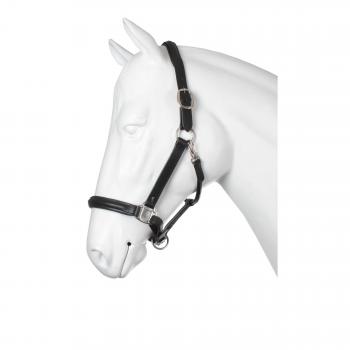 Horka Cabestro piel, negro/plata, Pony