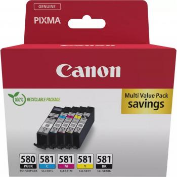 Canon PGI-580CLI-581 Inkjet Cartridge Multipack 5 pc(s) Original Black Blue Cyan Magenta Yellow