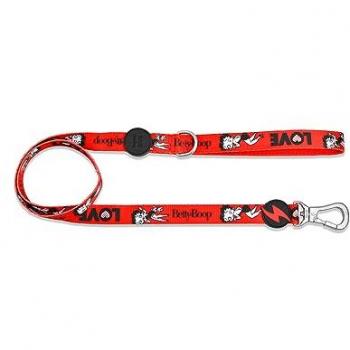 Correa Vintage Betty Boop para Perros - Color Rojo, diseño exclusivo de Betty Boop, material resistente y duradero, longitud adecuada para comodidad del perro, ideal para paseos
