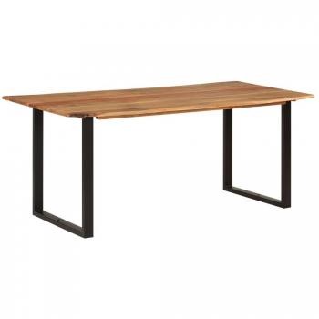 Mesa de comedor Day and Night de madera maciza de acacia 180x90x76 cm