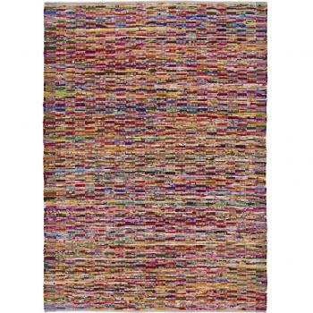 Alfombra Reunite 621 Multi de Atticgo - Características: diseño multicolor, material suave, antideslizante, fácil de limpiar, ideal para salas de estar y habitaciones