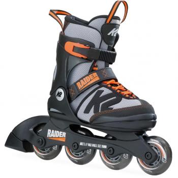 K2 Skate Raider- Patines, Color negro naranja, 29-34 EU