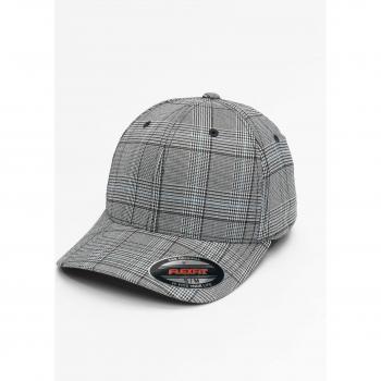Flexfit Glen Check Black/White Fitted Cap S/M