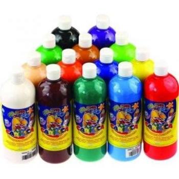 Botella de Témpera Lavable 1000ml Color Marrón - Alta Opacidad y Fácil Mezcla