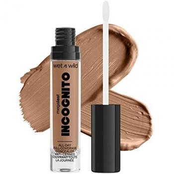 Corrector Líquido MegaLast Incognito de Wet n Wild - Cobertura Completa, Acabado Mate, Fórmula Nutritiva con Manteca de Karité - Tono Light Medium