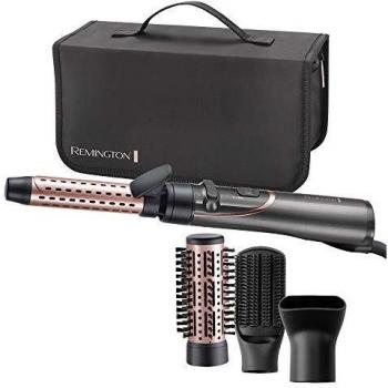 Remington Curl&Straight Confidence AS8606 - Kit Moldeador de Aire Giratorio, Alisador y Rizador 2 en 1, 800W, Cerámica, 4 Accesorios, Gris