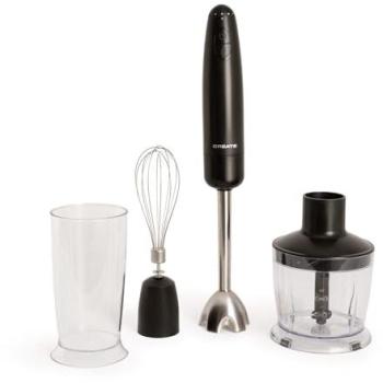Batidora de mano CREATE FULLMIX RETRO 1000W, 6 velocidades, acero inoxidable y titanio, multifunción con accesorios