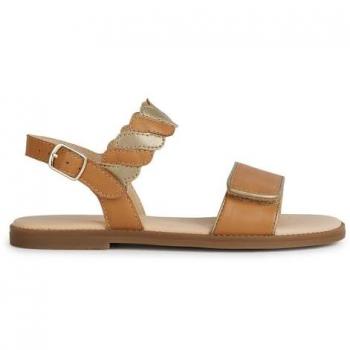 Sandalias Geox Karly Dorado para Niña, Modelo J4535G, Talla 32