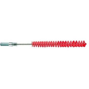 FBK 10771-3 Cepillo Limpia Tubería para Enroscar a Cable, 12 x 100 x 160 mm, Rojo