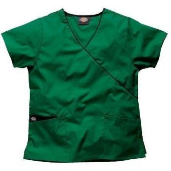 Camisa uniforme medico Dickies cuello pico Verde XS