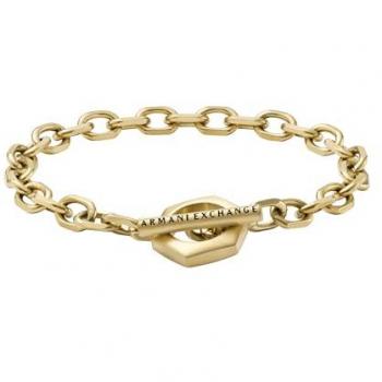 Pulsera Hombre Armani Exchange AXG0104710, Longitud: 220mm, Anchura: 17.5mm, Altura: 20mm, Material: Oro Pulsera Acero Inoxidable