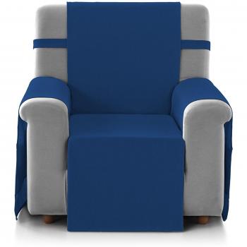 Eiffel Textile Marsella Cubre Sofá Algodón Azul 55 x 195 x 2 cm 1 Plaza