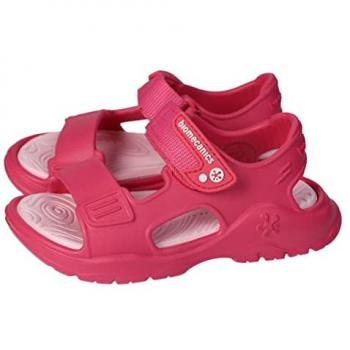 Sandalias de playa BIOMECANICS 232290 para niña con velcro en colores azul, fucsia y aguamarina