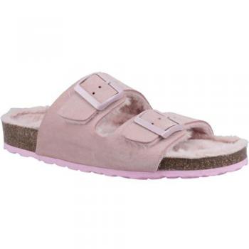 Hush Puppies Jessie Blush Leather Mule Slippers