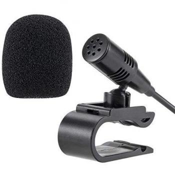 SMARTNAVI - Micrófono externo portátil de 3,5 mm para coche, reproductor de DVD, radio, ordenador portátil o sistema de audio del coche, con cable de 3 m Plug and Play