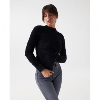 Jersey de mujer de punto efecto pelo