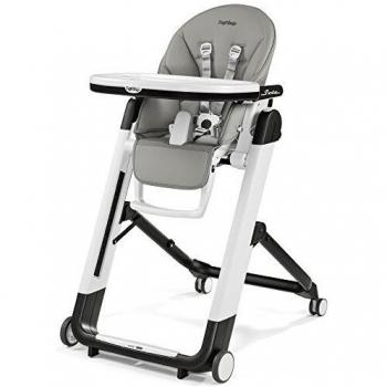 Peg Perego Siesta - Trona multi funcional y súper compacta, color gris claro