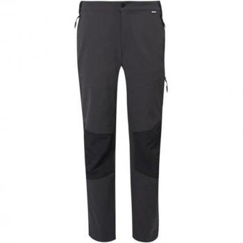 Regatta Men's Questra V Stretch Water-repellent Walking Trousers - Ash Black, Size: 40 R