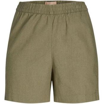 Pantalones Cortos Deportivos Jack & Jones Poppy Lino Mujer Verde