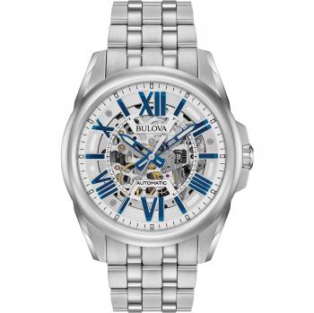 Bulova Mens Analogue Classic Automatic Watch with Stainless Steel Strap 96A187