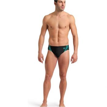 Bañador slip de hombre Swim Briefs Graphic Arena con estampado gráfico, tejido resistente al cloro, secado rápido y ajuste cómodo