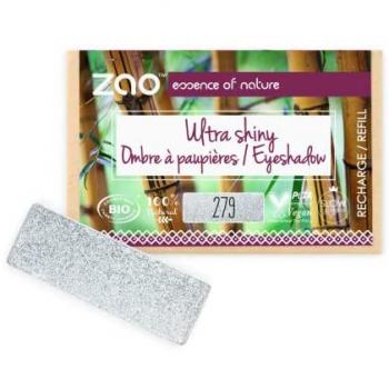 Zao Recarga Sombra de Ojos Ultra Brillante Rectangular 279 Gris Diamante
