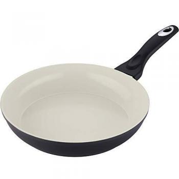 Bergner BG-6583 Sartén con Recubrimiento de cerámica, diámetro de 20 cm Apto para inducción, Color Blanco y Negro, Aluminio