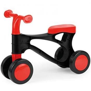 Lena 07161 My First, Rojo y Negro, Sentarse Ejes de Acero, Equilibrio de Aprendizaje y para Entrenar Caminando, Scooter para niños a Partir de 18 Meses