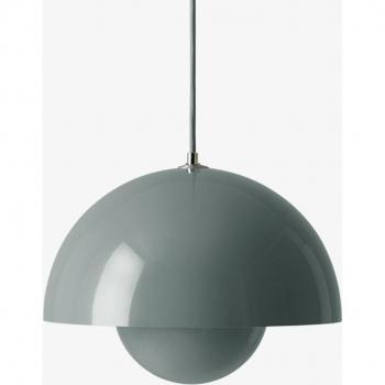 Lámpara colgante Flowerpot VP2, Ø 50 cm, azul piedra