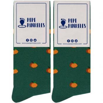 Calcetines para hombre Pepe Pinreles modelo Naranjas en color verde