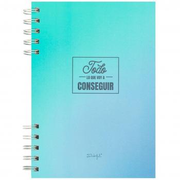 Libreta A5 Azul Mr Wonderful: Todo lo que voy a conseguir.
