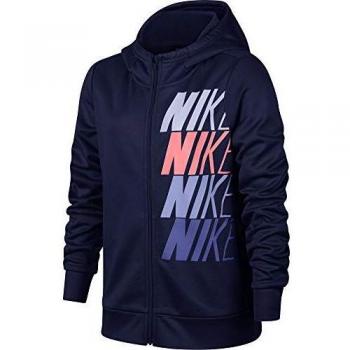 Nike G NK Therma Hoodie FZ GX Chaqueta, Niñas, Azul