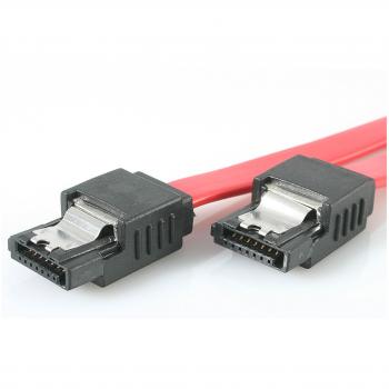 Startech 24 Latching Sata Cable - Straight M/M 0.61M Rojo Cable De Sata - Cable Sata