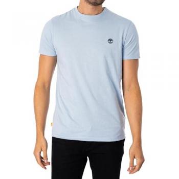 Timberland Dunstan River Slim Fit Short Sleeve T-Shirt for Men in Light Blue, Size XL