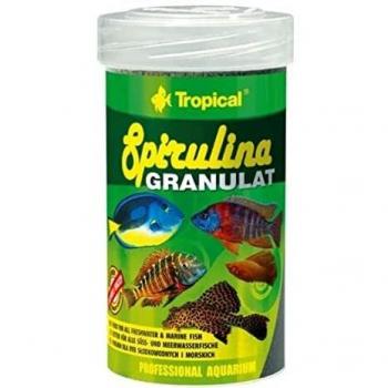 Alimento Vegetal en Gránulos Tropical Super Spirulina Forte 250 ml con Alto Contenido de Spirulina Platensis