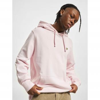 Lyle & Scott Men's Pullover Hoodie in Light Pink Cotton - Size Medium
