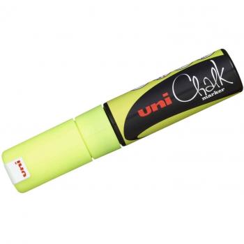 Uni-Ball PWE-8K Chalk Marker Amarillo Punta de Cincel 8mm