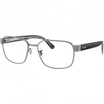 Ray-Ban RX3751V 2502 Unisex Eyeglasses Gunmetal Size 56 with Blue Light Block