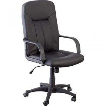 Archivo 2000 6452NE Tartaruga - Silla de oficina de mecanismo basculante con base metálica, color negro