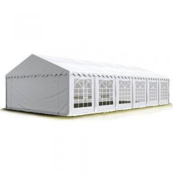 Carpa para fiestas TOOLPORT 6x14 m, lona PVC 700 N, impermeable, color blanco