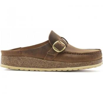 Zuecos de Mujer Birkenstock Buckley 1024028 Cuero Coñac