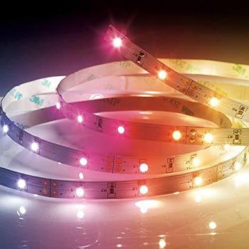 Kit de tira LED RGB 18.5W impermeable 3M IP65 con transformador y conectores