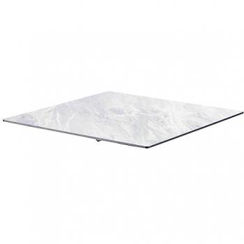 Tablero laminado de mesa 70x70 cm imitación mármol taupe color marrón