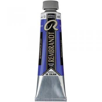 Talens Rembrandt - Excelentes colores de pintura al óleo - 40 ml - 505 Azul ultramarino claro
