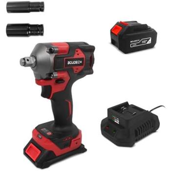 Llave de impacto inalámbrica Nomos 20 - 400 Nm con batería Alfa Line y cargador (1 batería 4Ah incluida)