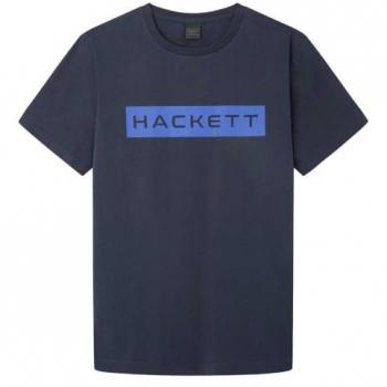 Camiseta Hackett Essential Box Manga Corta Azul Marino Hombre XL