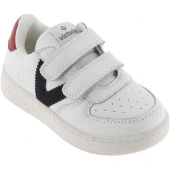 Zapatillas deportivas Velcro Victoria para Niñas y Niños con piezas en contraste y tiras adherentes