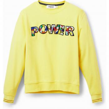 Desigual Yellow Cotton Sweater - XXL
