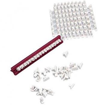 Städter de Texto präger Set, 86 Piezas, plástico, Color Blanco, 9,5 cm,