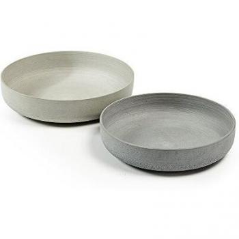 Kave Home Set de 2 cuencos Marta, beige y gris